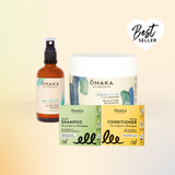 OMAKA Pflegeset mit Conditioner für hochporöse Locken und Afrohaare Übersicht