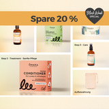ŌMAKA Feuchtigkeits-Set für durstige, niedrig poröse Locken und Afrohaare mit festem Shampoo, duftfreiem festem Conditioner, Leave-in, Arganöl und Aloe-Vera-Pflege für sanfte Feuchtigkeit.