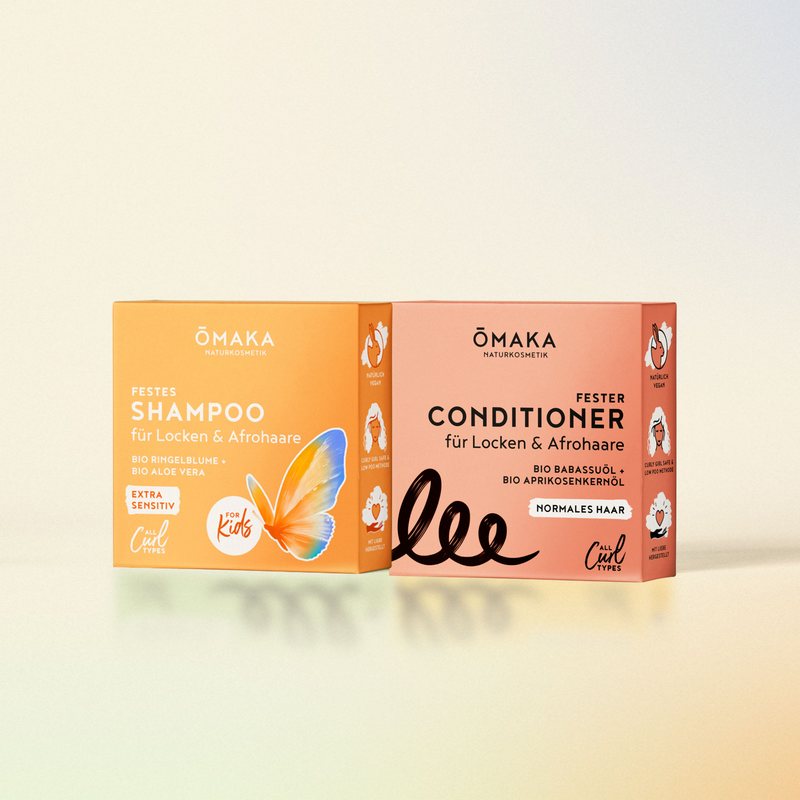 Washday Duo Kids – Festes Shampoo + Fester Conditioner für Locken & Afrohaare