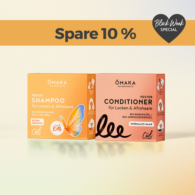 Washday Duo Kids – Festes Shampoo + Fester Conditioner für Locken & Afrohaare