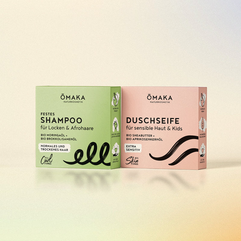 OMAKA Hair und Body Shampo Set für sensible Haut & Kids