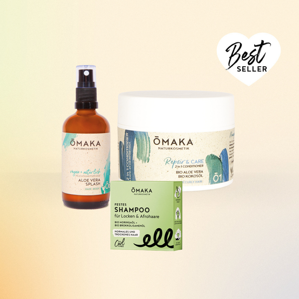 haarkur mit aloe vera und kokosöl Veganes Starterset für Deine strapazierten Locken sowie Afrohaare – ŌMAKA