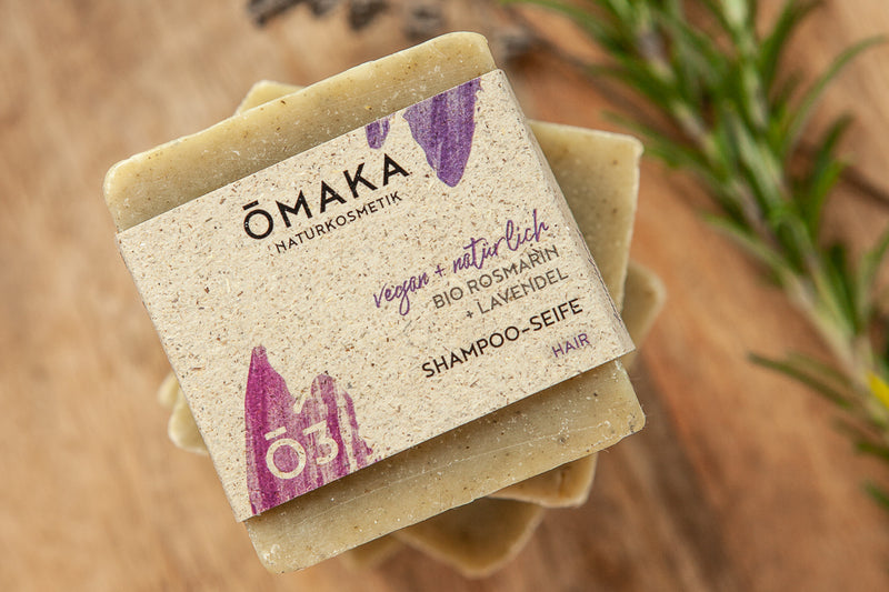 OMAKA Shampoo-Seife BIO Rosmarin Lavendel